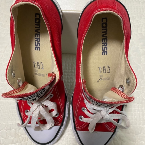 Converse All Star Red Canvas Sneakers - Picture 4 of 8